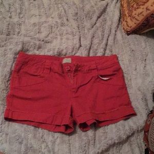 Burnt red shorts